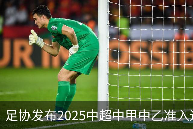 足协发布2025中超中甲中乙准入通知 11.25前提交材料